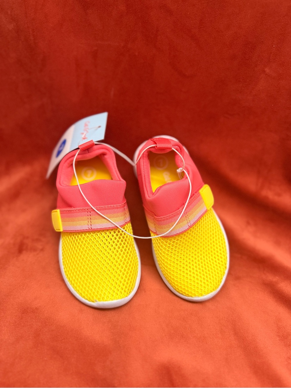 Cat & Jack Yellow and Pink Slip-On Sneakers for Kids